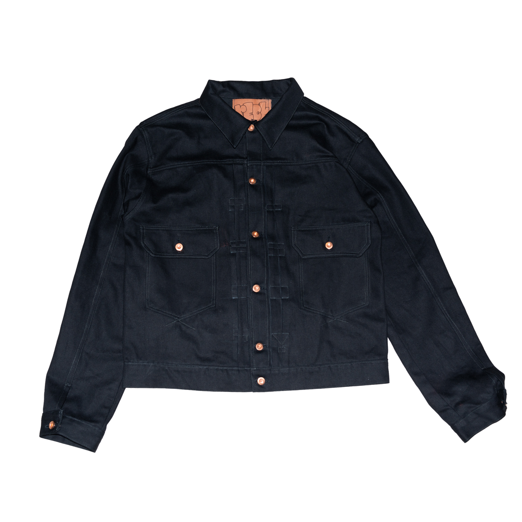 RECKSO DENIM JACKET (BLACK) [PRE-ORDER]