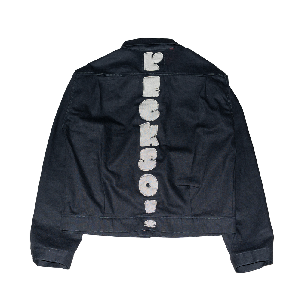 RECKSO DENIM JACKET (BLACK) [PRE-ORDER]